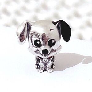 Sterling Silver Disney 101 Dalmatian Patch Puppy Charm